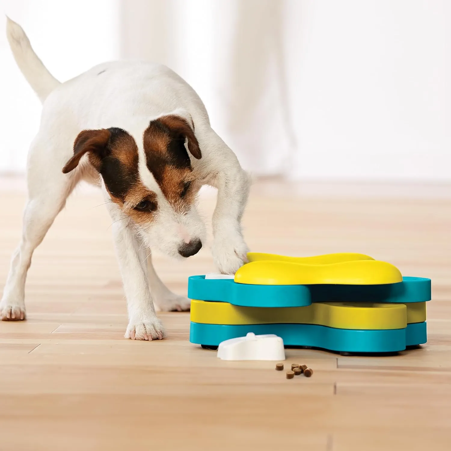 Nina Ottosson Tornado Interactive Dog Toy Blue/Yellow