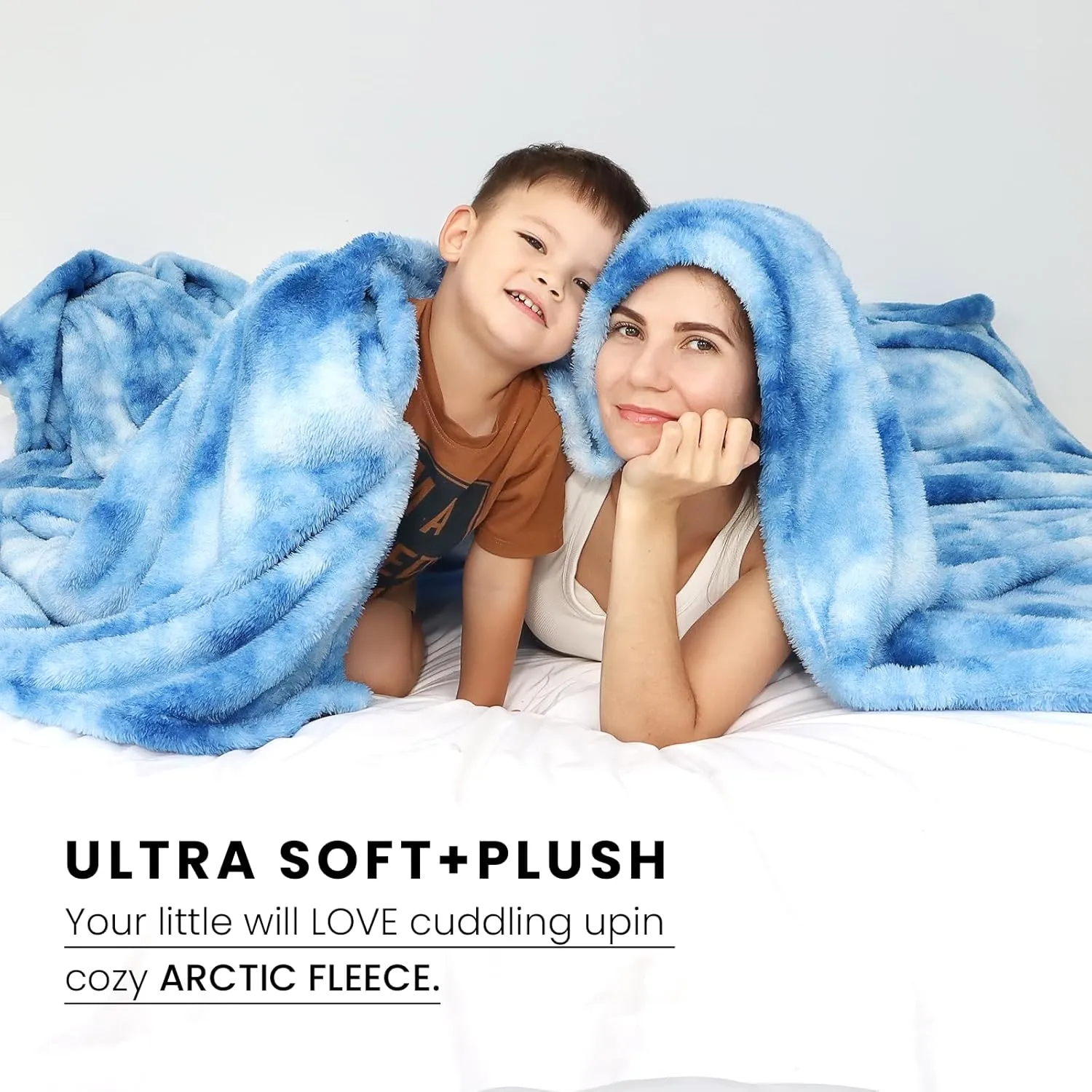 obinsm Blue Throw Blankets for Women - Soft Blanket Warm Fleece Blankets for Couch Bed Home Decor