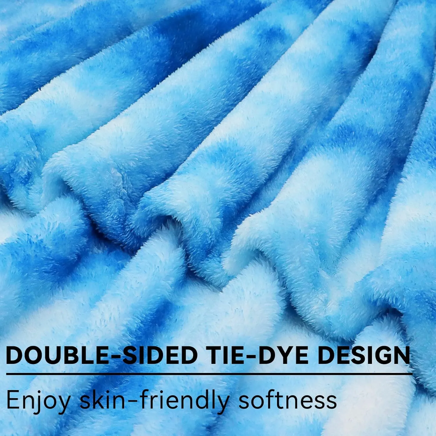 obinsm Blue Throw Blankets for Women - Soft Blanket Warm Fleece Blankets for Couch Bed Home Decor