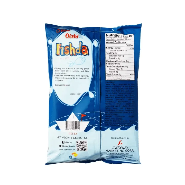 Oishi Fishda Fish Kropeck Cracker - 80g