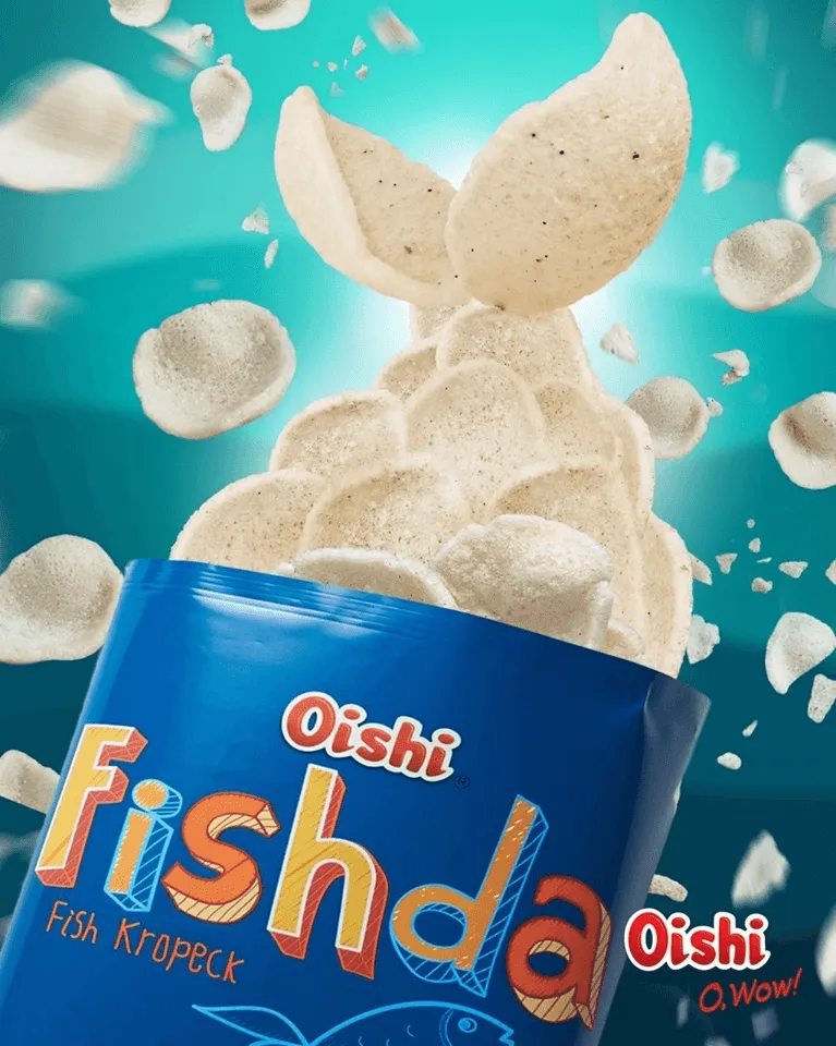 Oishi Fishda Fish Kropeck Cracker - 80g