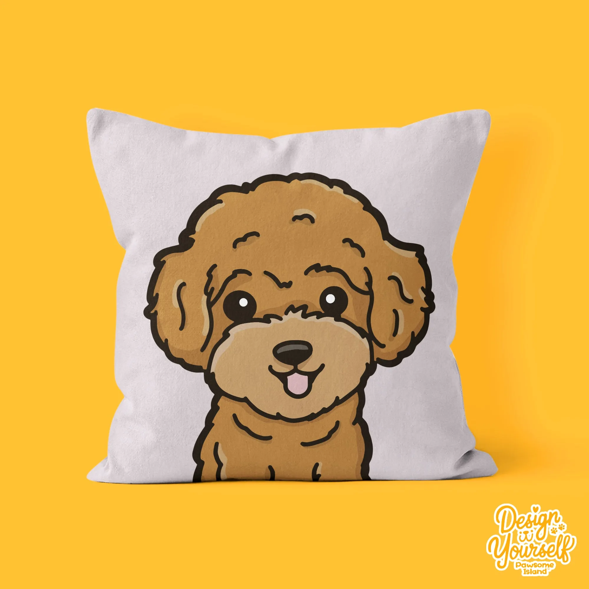 Pawsome Island - Custom DIY Square Pet Pillow | Personalized Home Decor