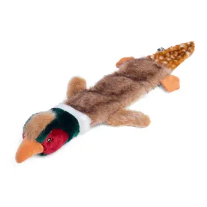 Petface Luxury Multi Squeak Pheasant Plush Dog Toy