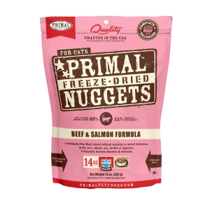 Primal Freeze Dried Feline Nuggets Beef & Salmon for Cat