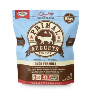 Primal Frozen Raw Duck Formula Cat Nuggets