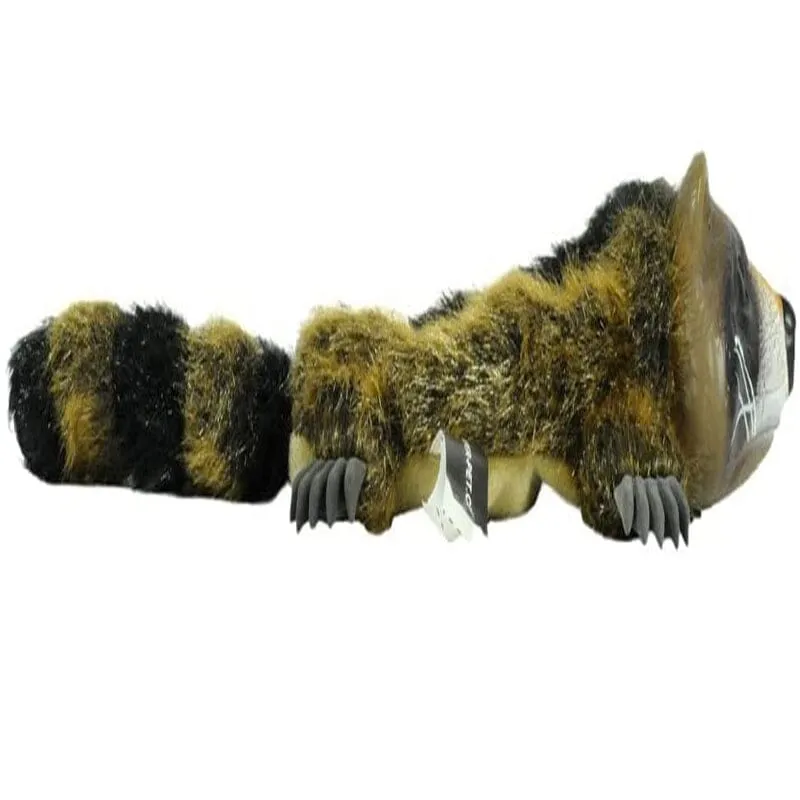 Real Skinz Raccoon Plush Dog Toy