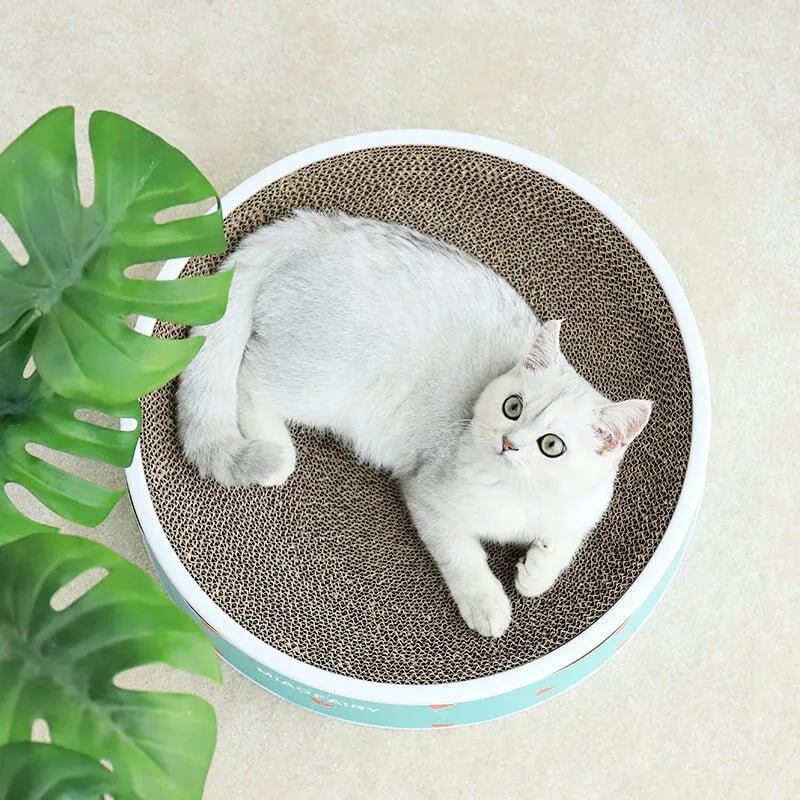 Reusable Thick Shell Cat Corrugated Paper Scratcher Bed