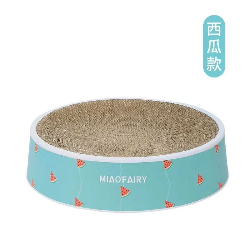 Reusable Thick Shell Cat Corrugated Paper Scratcher Bed