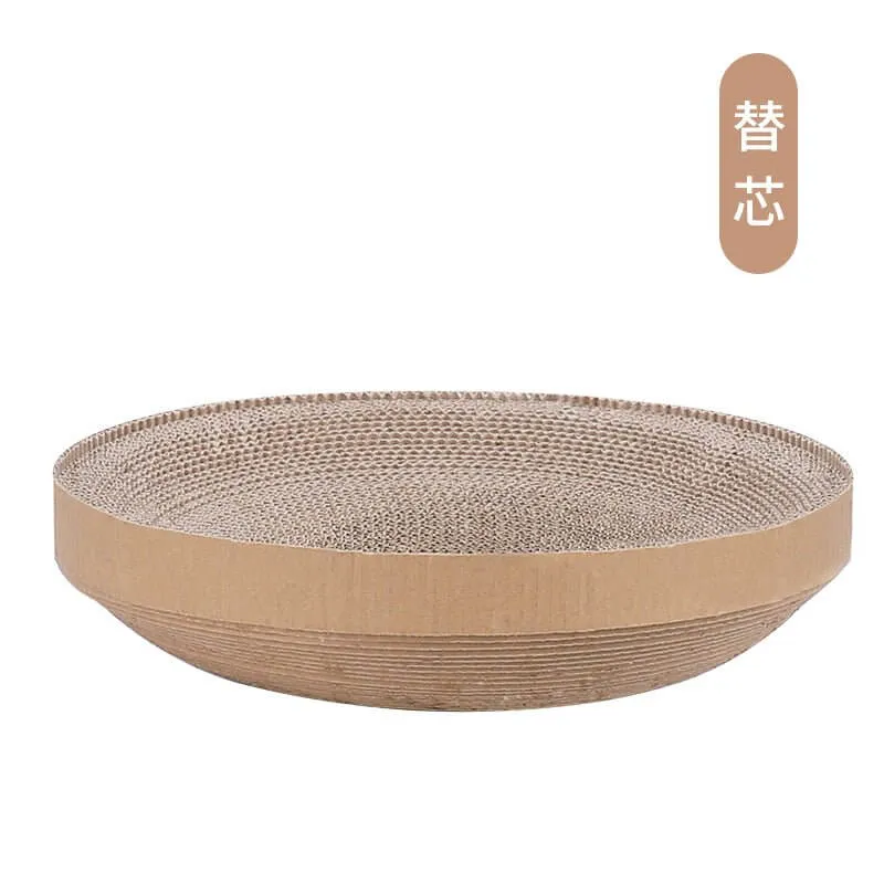 Reusable Thick Shell Cat Corrugated Paper Scratcher Bed
