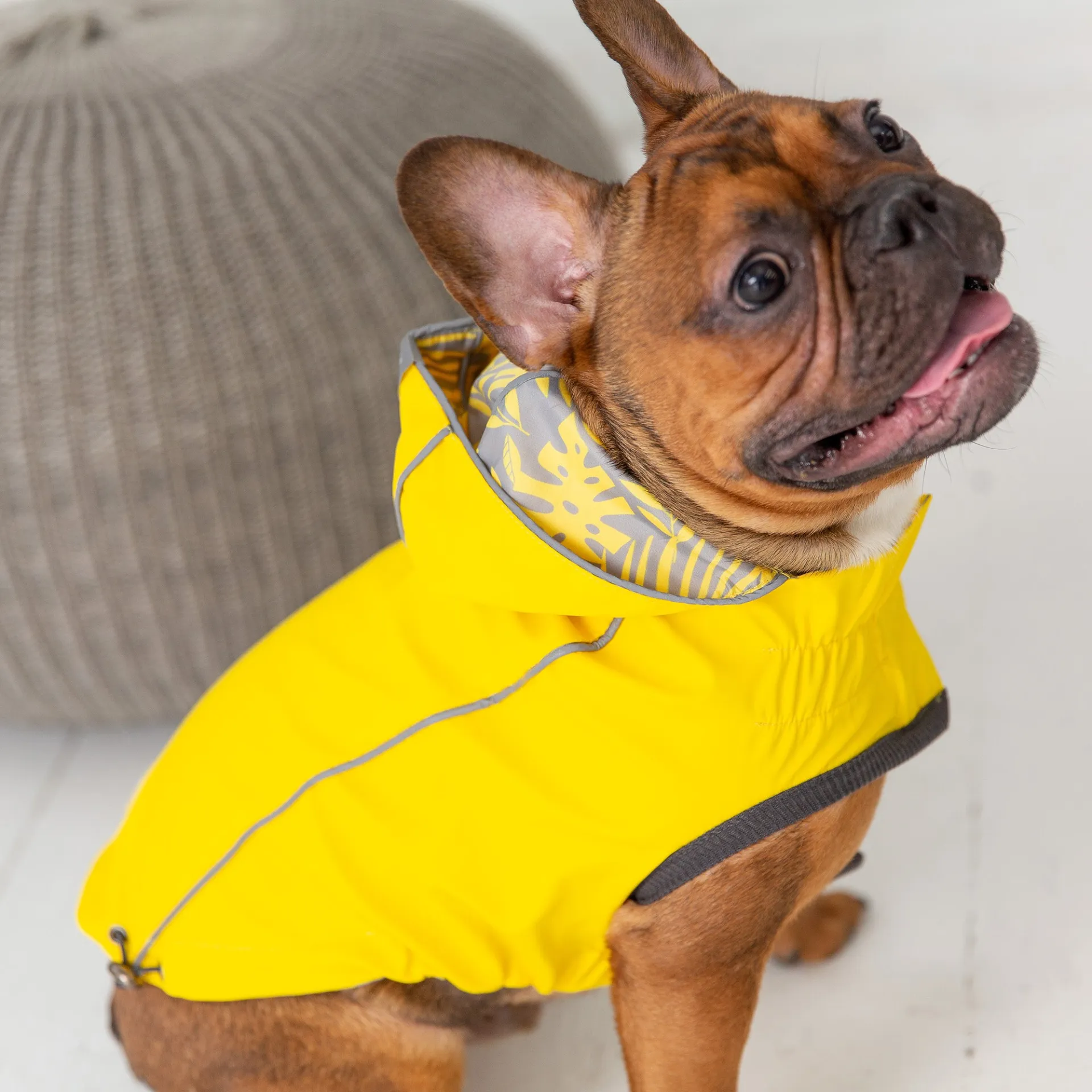 Reversible Elasto-Fit Raincoat (Yellow)