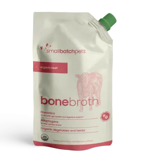 Smallbatch Organic Beef Bone Broth 16-oz, Meal Topper