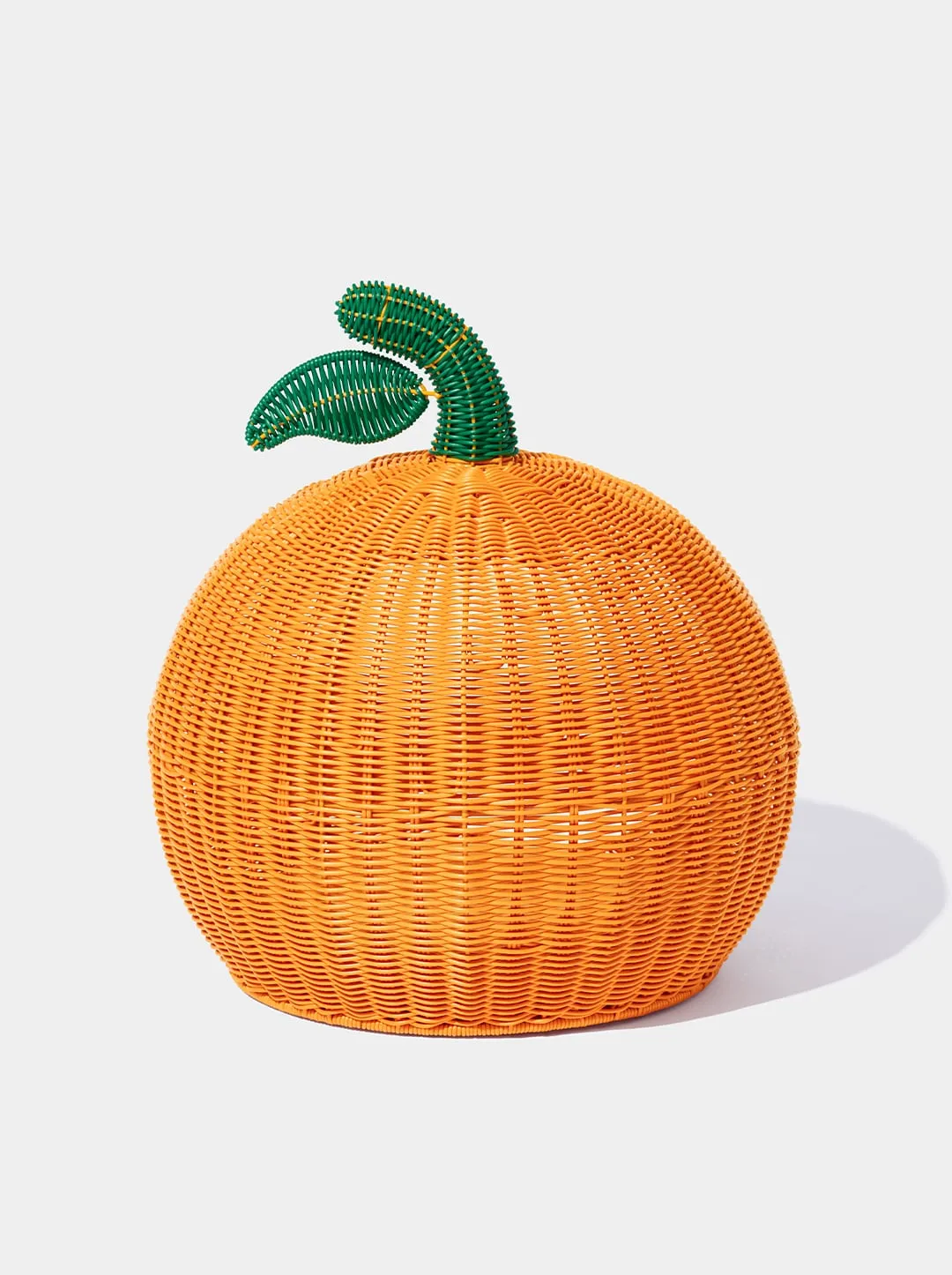 Tangerine Rattan Pet Bed