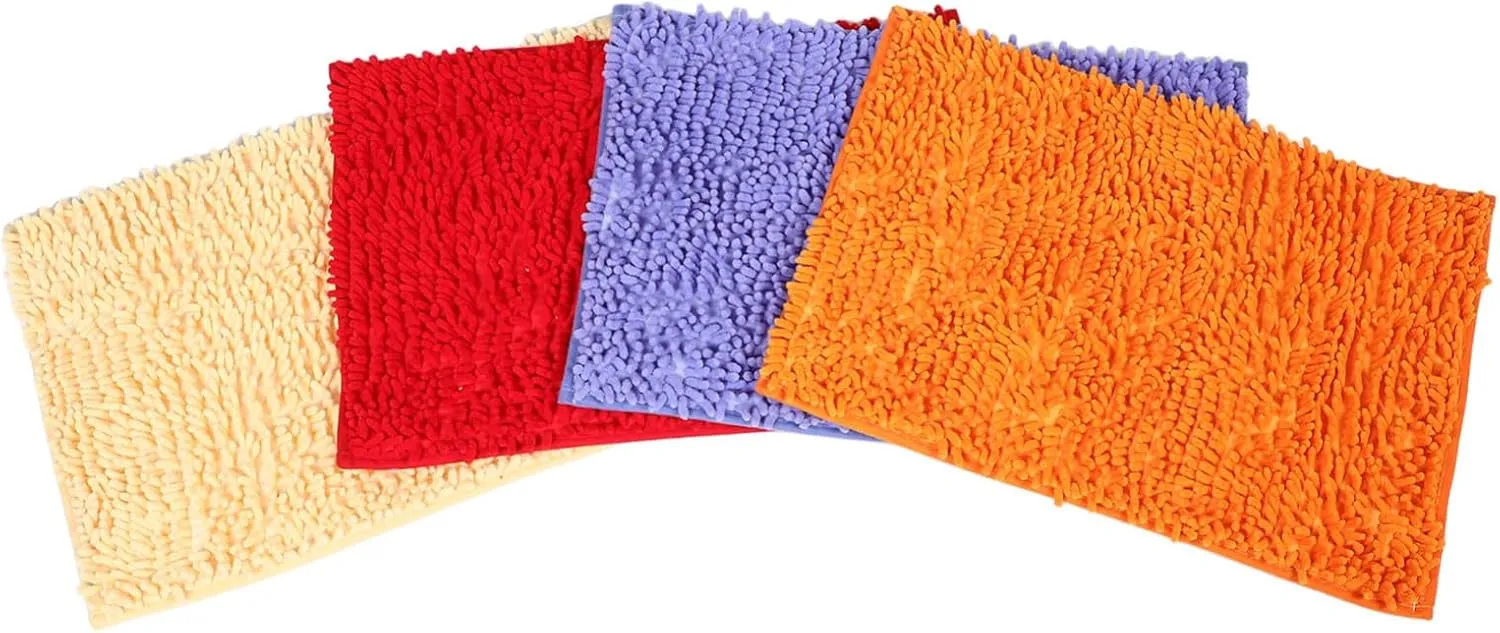 Toyvian 4pcs Washable Pee Pad for Guinea Pigs Large Rabbit Training Mat Soft Reusable Pet Urine Liner