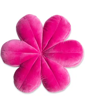 VELVET PETAL CUSHION | Raspberry