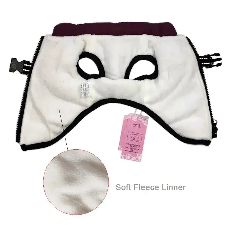 Waterproof Fleece Dog Jacket with Harness for Small & Large Dogs