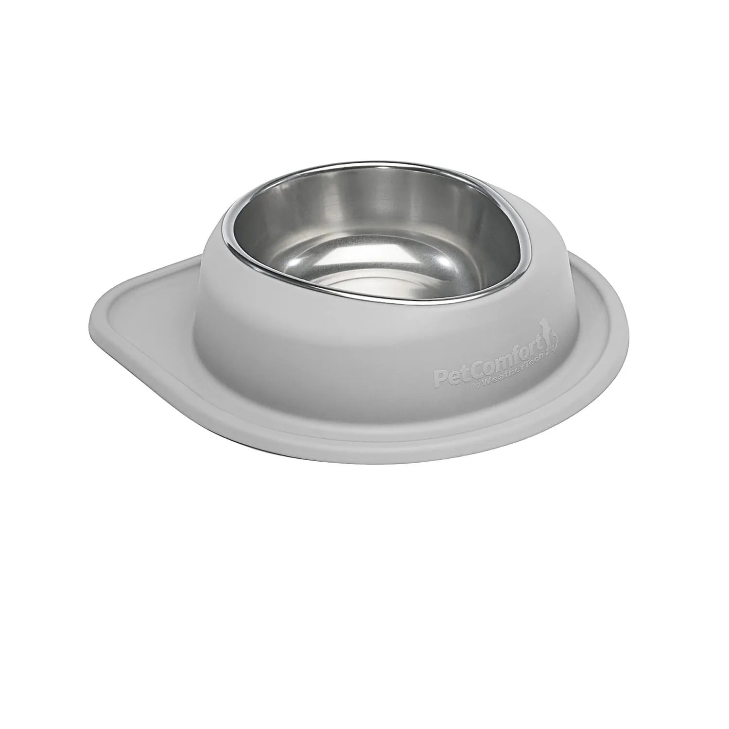 WeatherTech Single Low Pet Feeding System, Stainless Steel