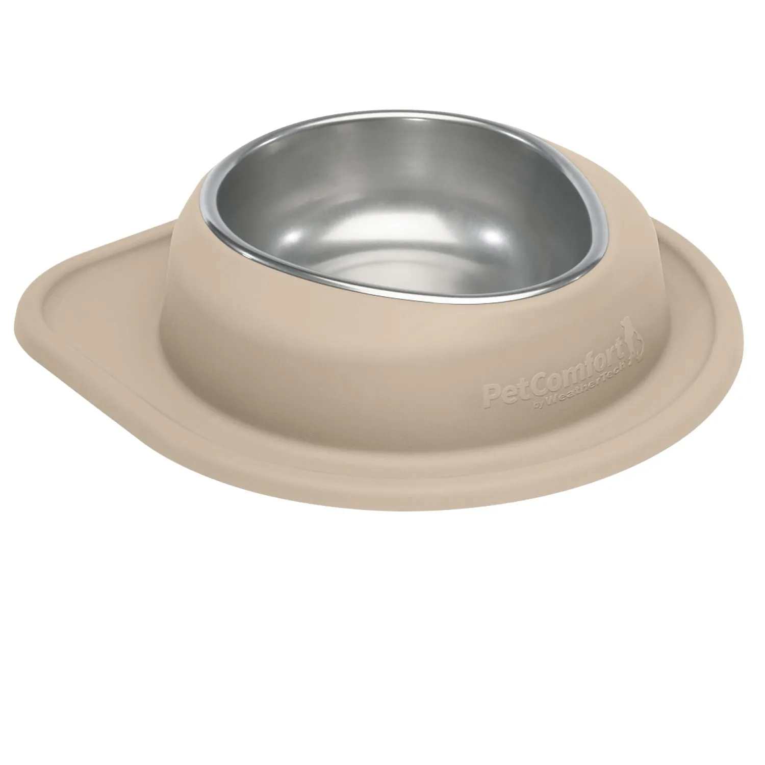 WeatherTech Single Low Pet Feeding System, Stainless Steel