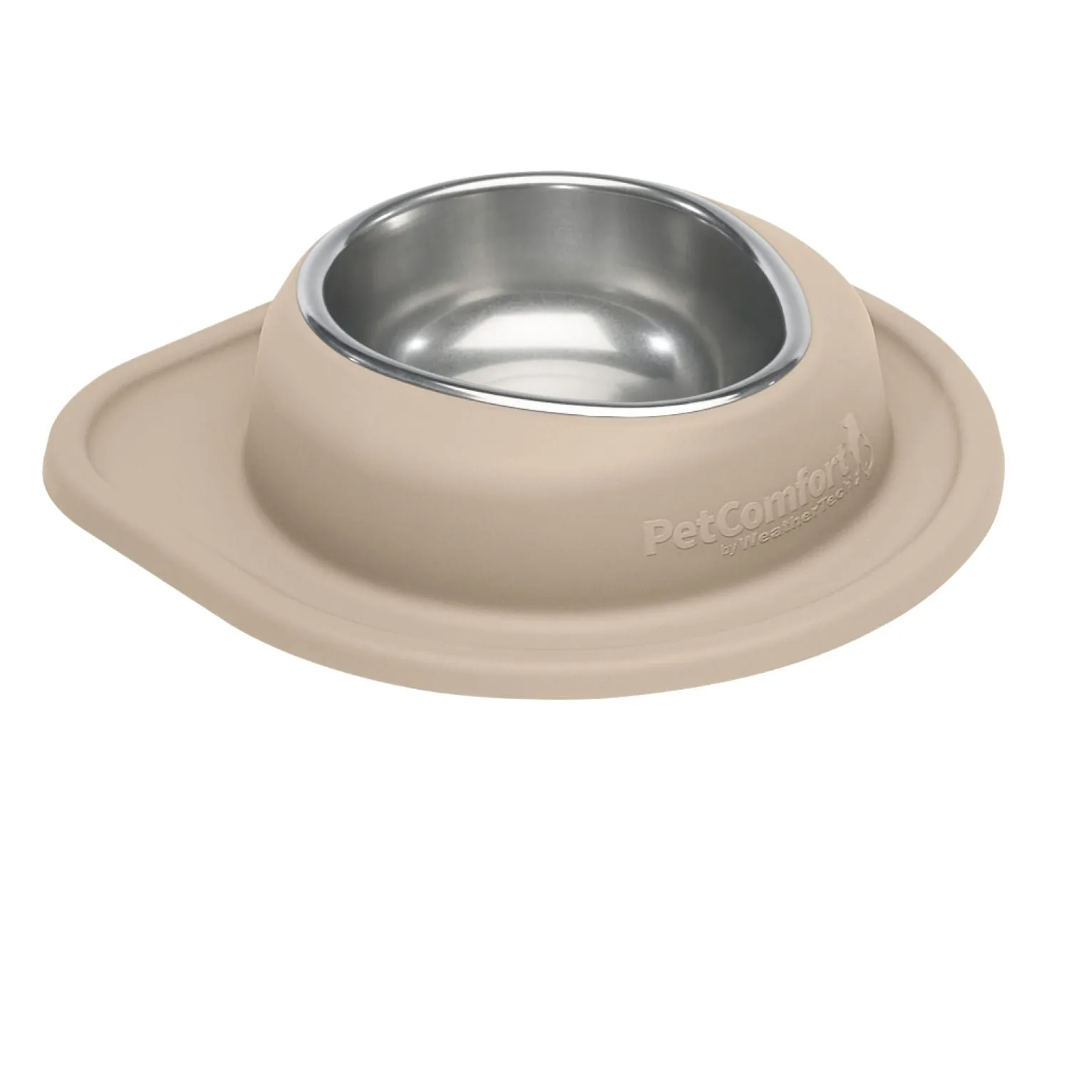 WeatherTech Single Low Pet Feeding System, Stainless Steel