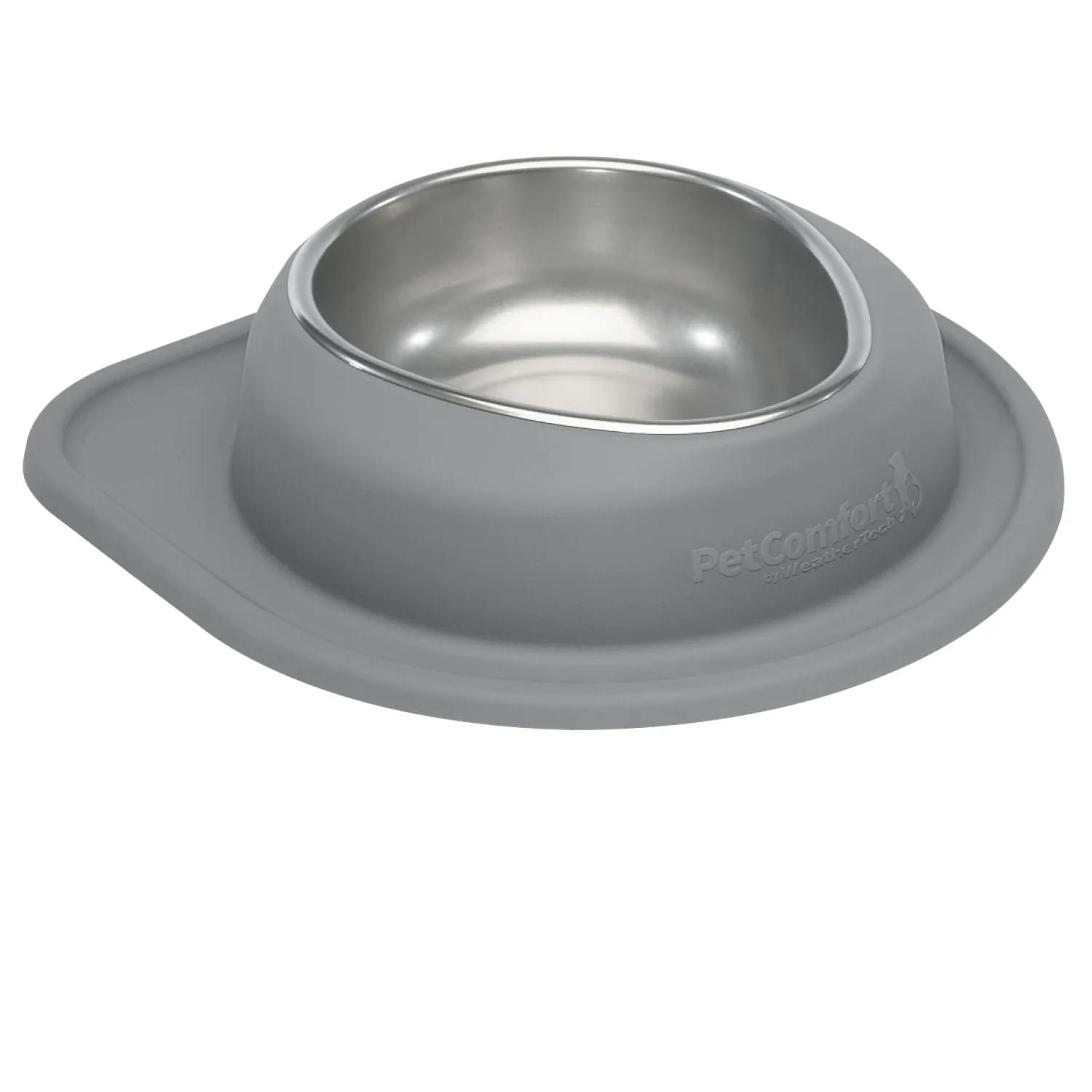 WeatherTech Single Low Pet Feeding System, Stainless Steel