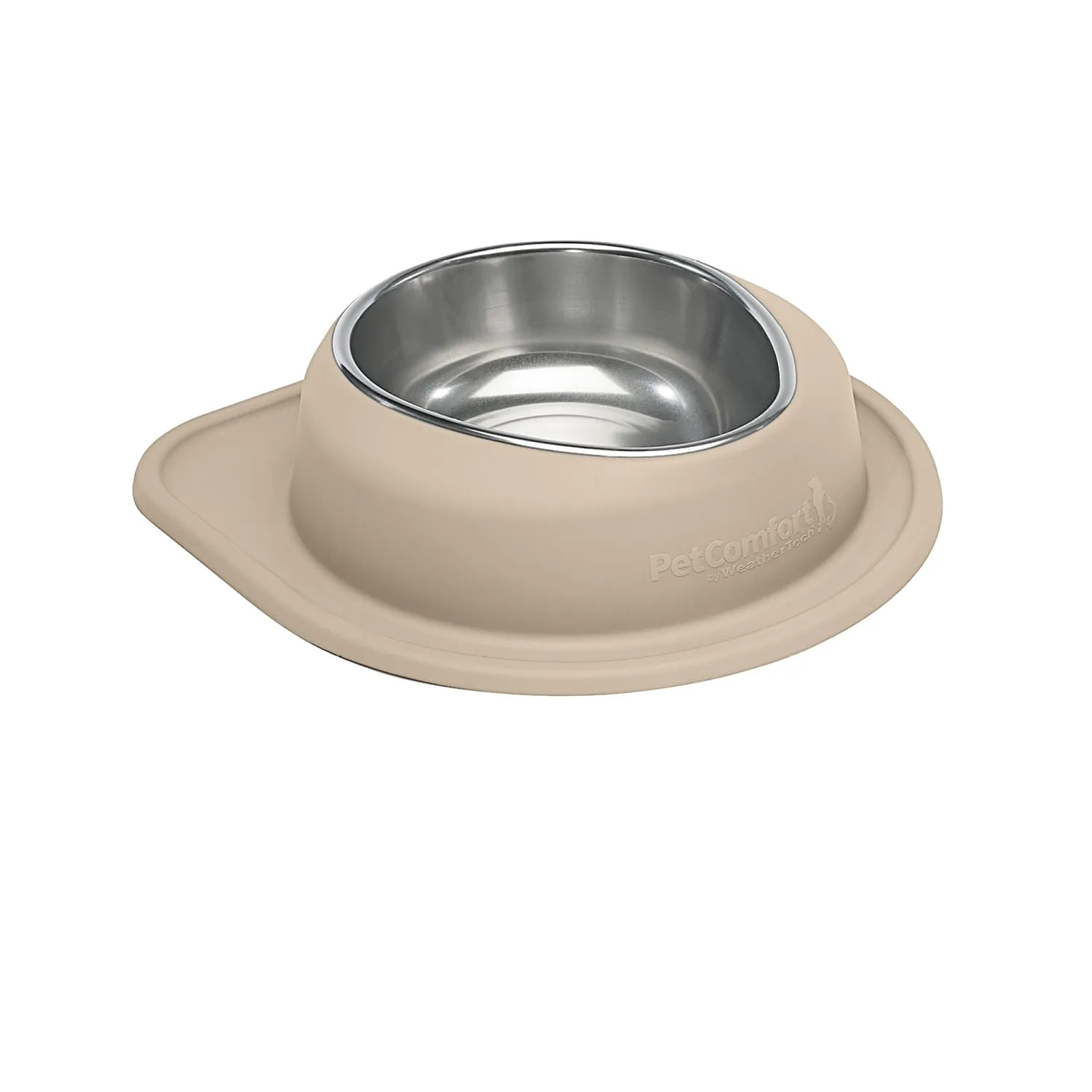 WeatherTech Single Low Pet Feeding System, Stainless Steel