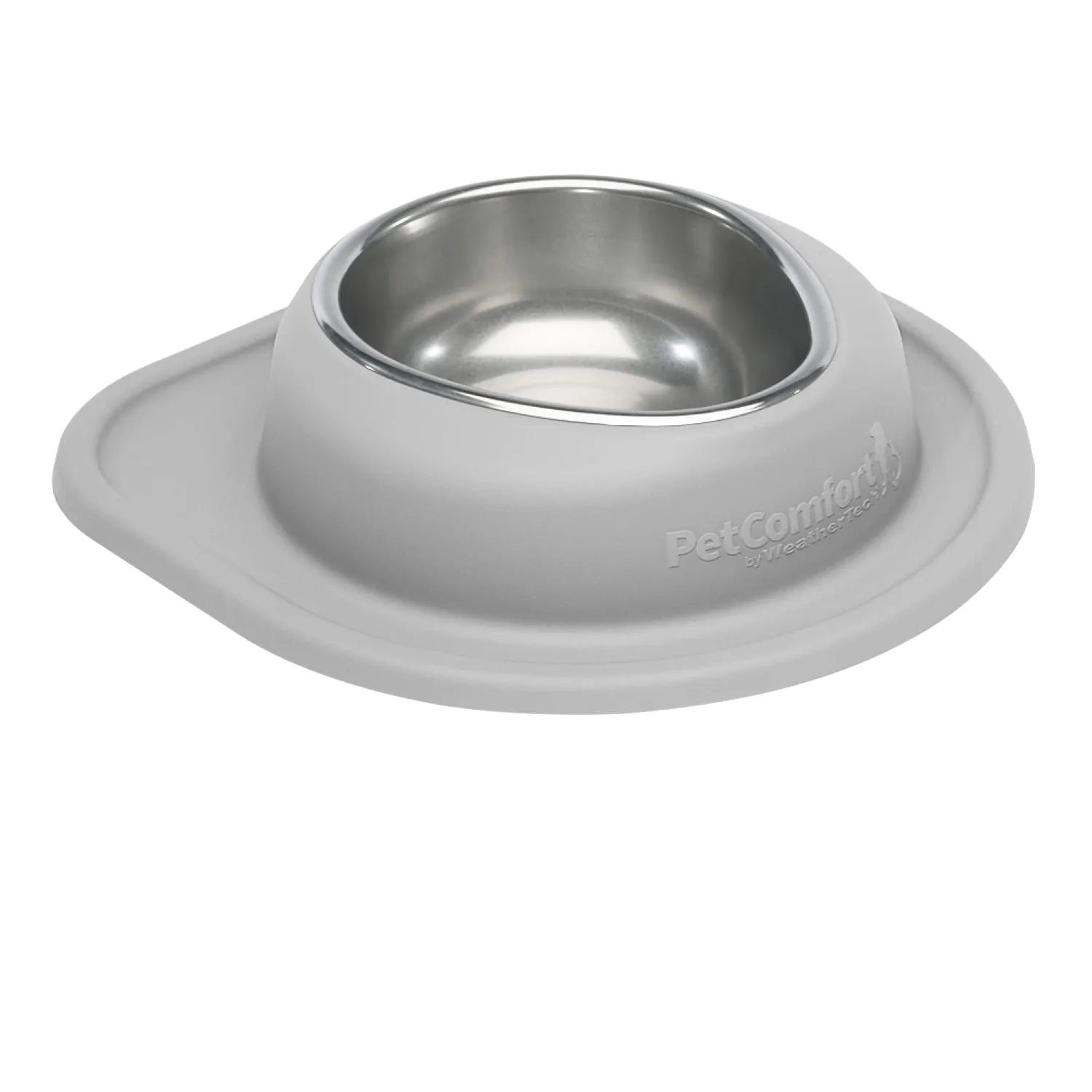 WeatherTech Single Low Pet Feeding System, Stainless Steel